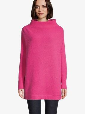 Free People Ottoman Tunic Sweater Dress Electric Pink- XS
